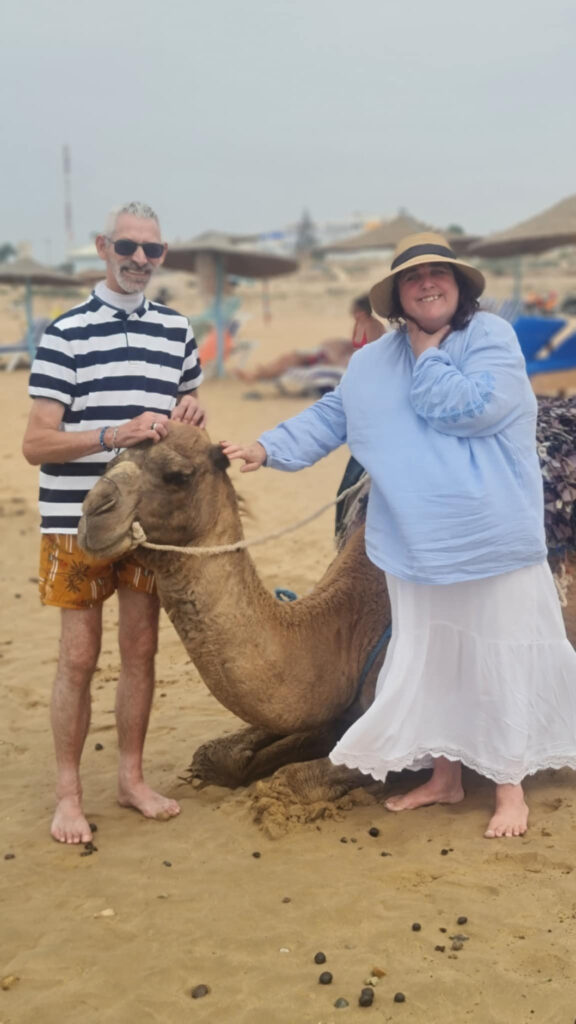Avec un chameau